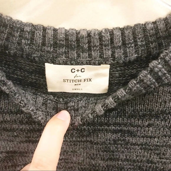 C&C for Stitch Fix Crewneck Gray Sweater Size S - Picture 2 of 11